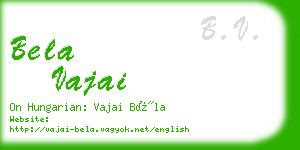 bela vajai business card